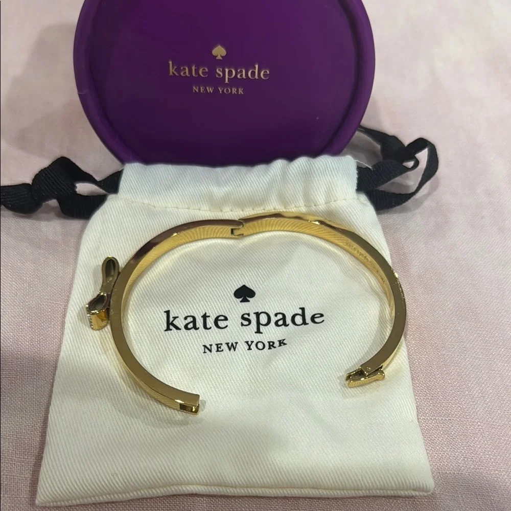 Kate Spade Gold Hinged Bracelet